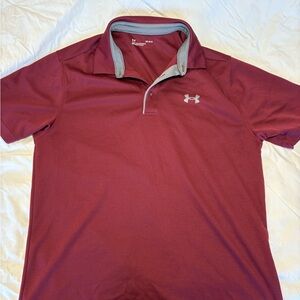 LG Men's Burgundy Polo Shirt